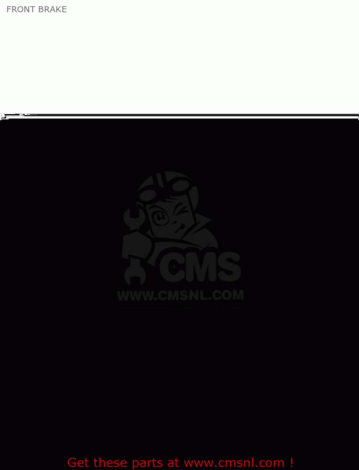 FRONT BRAKE KLX300B3 KLX300R 1999 EUROPE