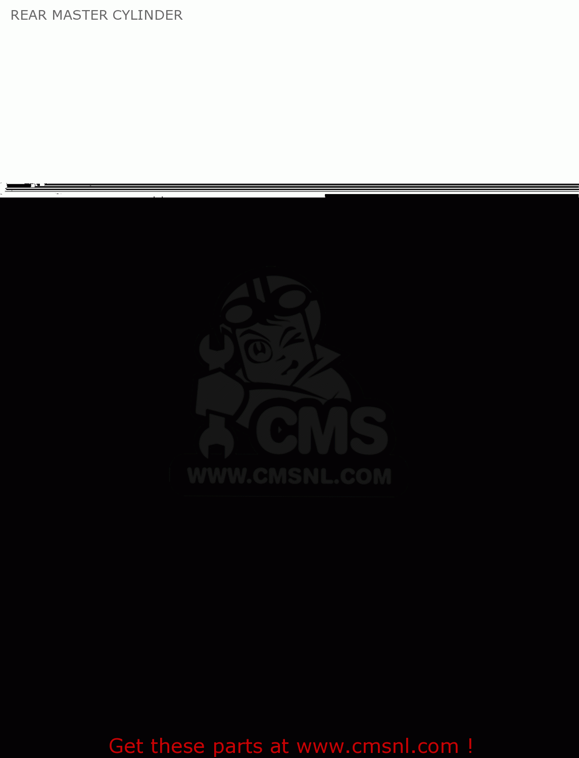 REAR MASTER CYLINDER KLX300B3 KLX300R 1999 EUROPE