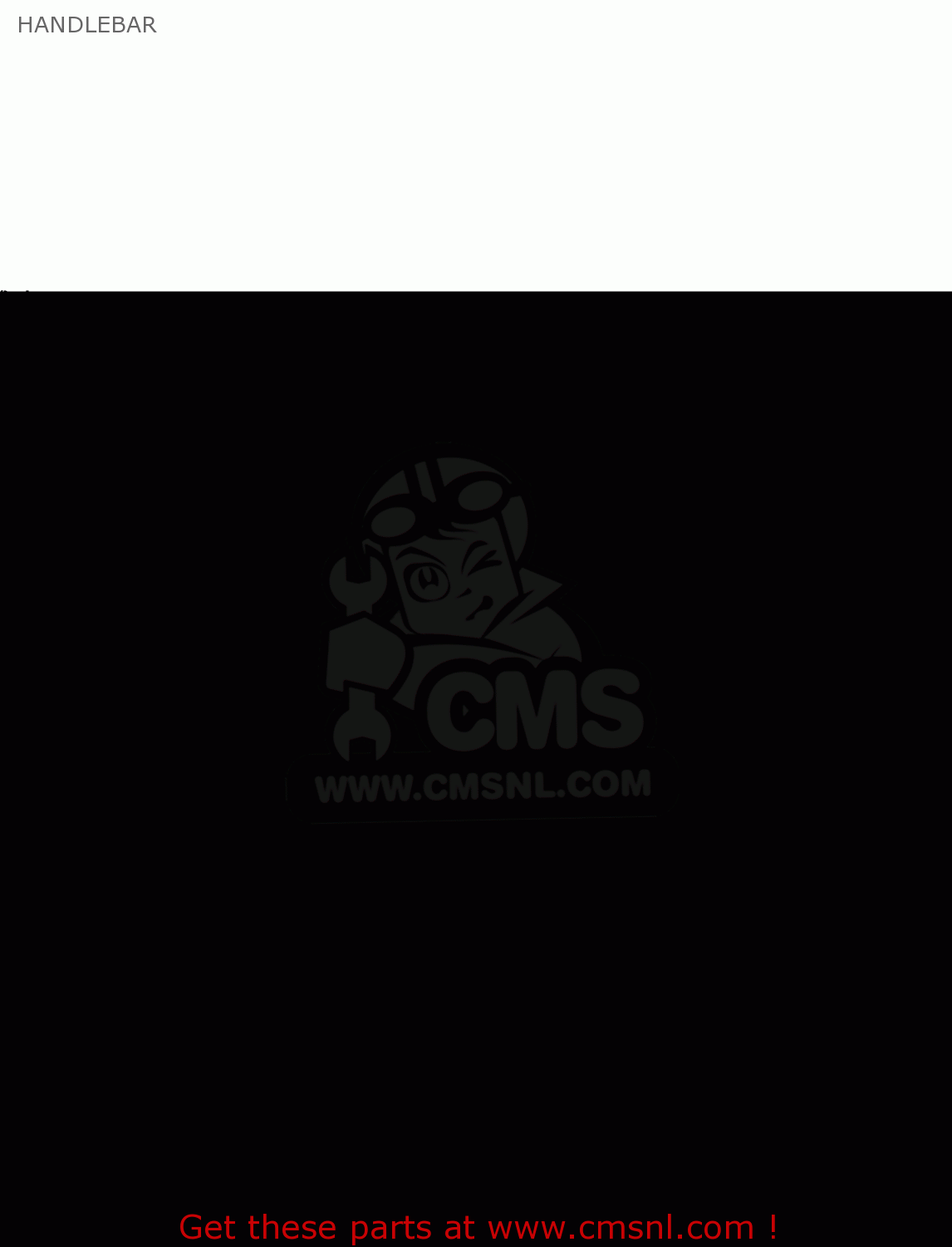 HANDLEBAR KLX300B3 KLX300R 1999 EUROPE