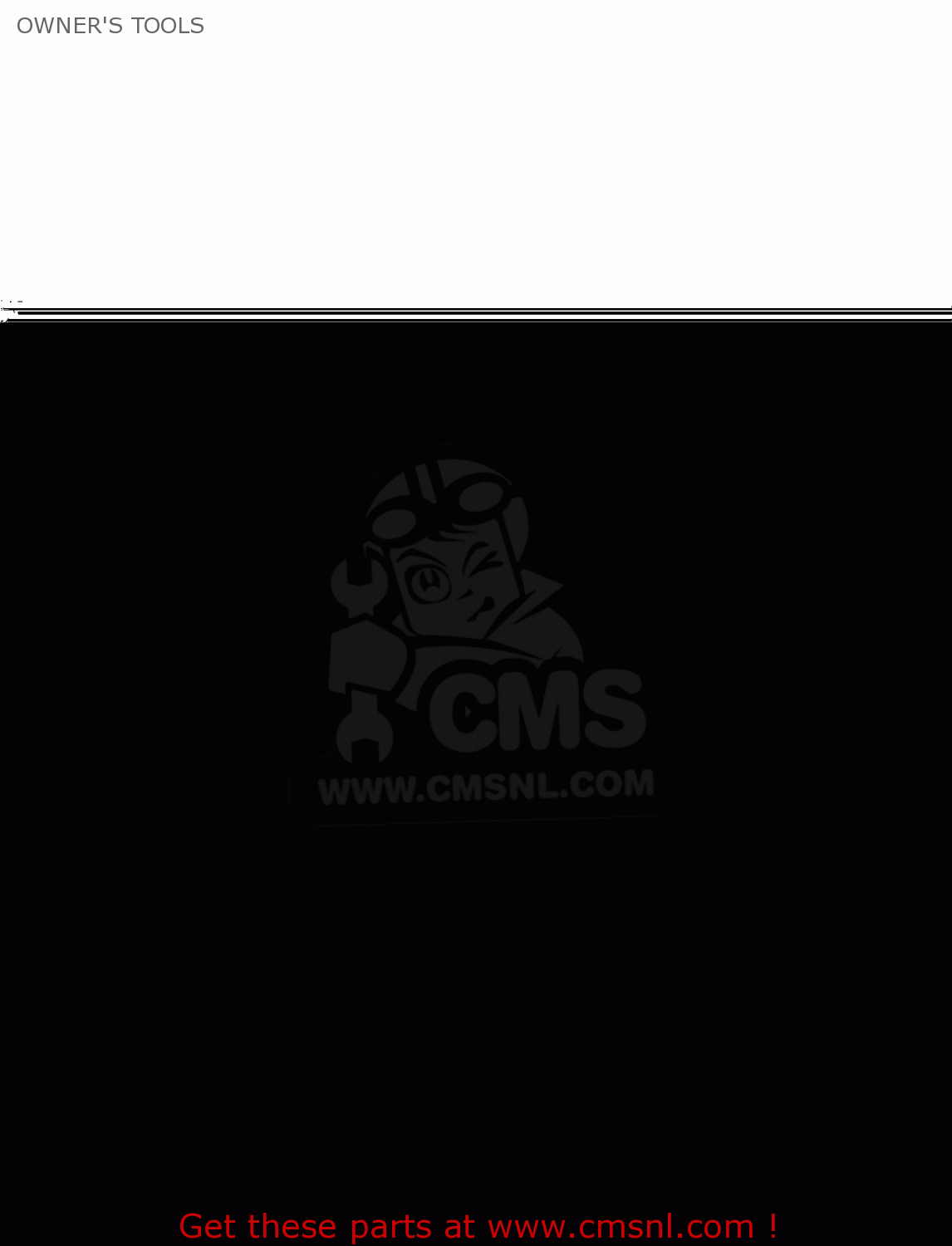 OWNER'S TOOLS KLX300B3 KLX300R 1999 EUROPE