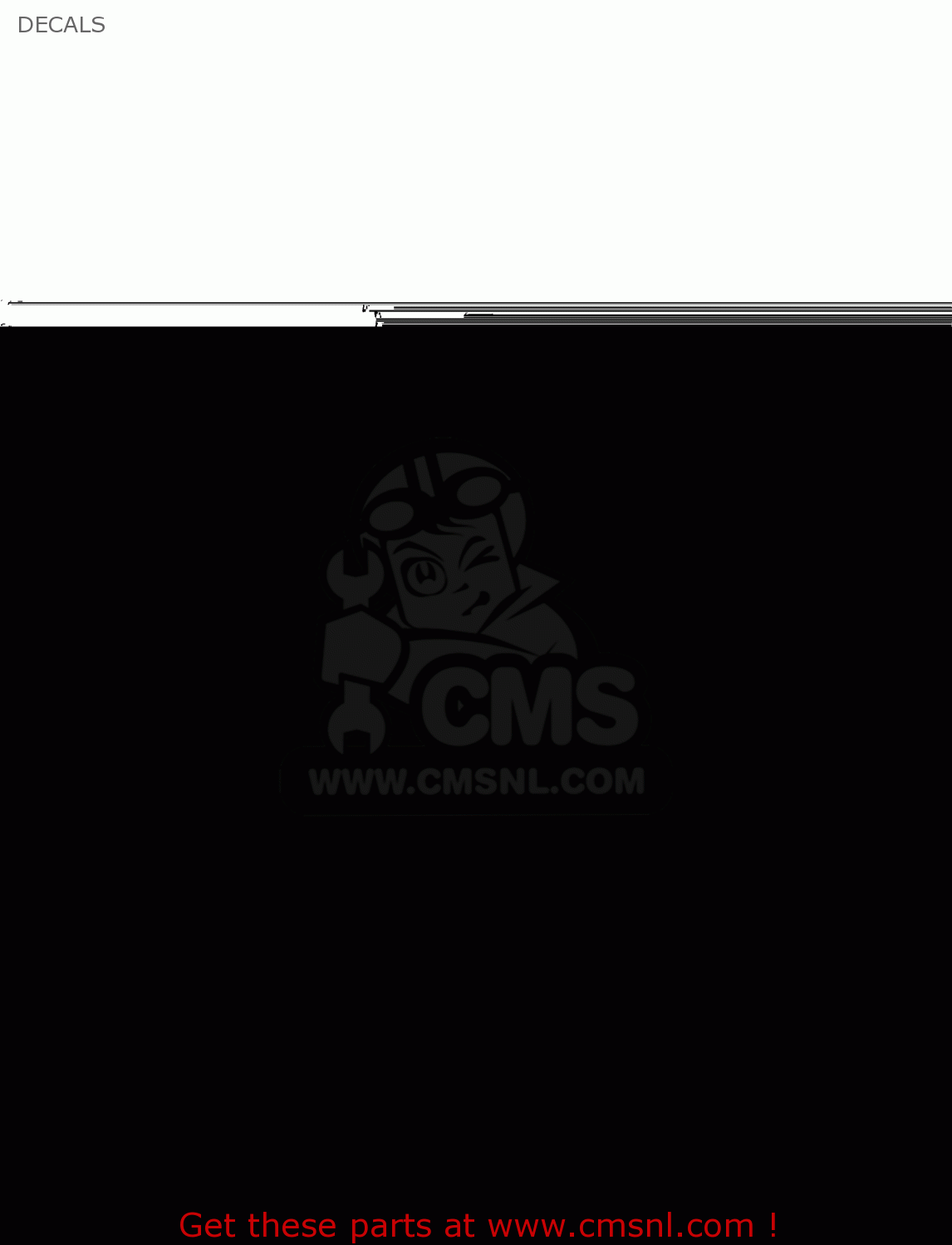 DECALS KLX300B3 KLX300R 1999 EUROPE