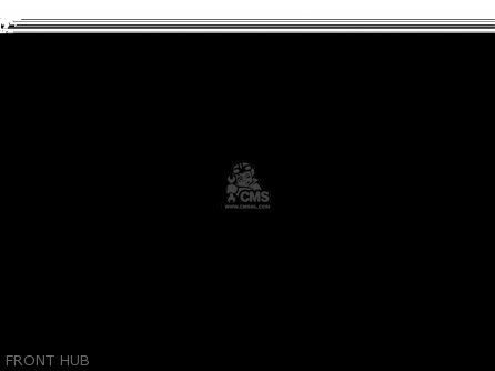 FRONT HUB - KLX300B3 KLX300R 1999 EUROPE