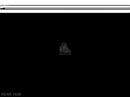 REAR HUB - KLX300B3 KLX300R 1999 EUROPE