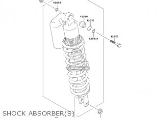 SHOCK ABSORBER(S) - KLX400A1 KLX400SR 2003 USA CALIFORNIA