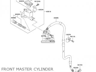 FRONT MASTER CYLINDER - KLX400A1 KLX400SR 2003 USA CALIFORNIA