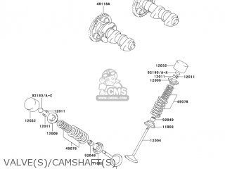 VALVE(S)/CAMSHAFT(S) - KLX400A1 KLX400SR 2003 USA CALIFORNIA
