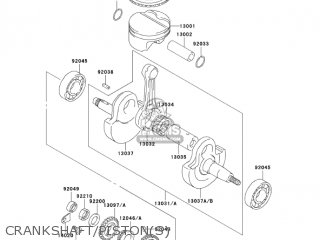 CRANKSHAFT/PISTON(S) - KLX400A1 KLX400SR 2003 USA CALIFORNIA