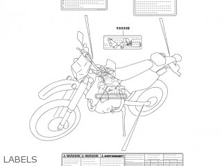 LABELS - KLX400A1 KLX400SR 2003 USA CALIFORNIA
