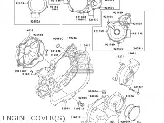 ENGINE COVER(S) - KLX400A1 KLX400SR 2003 USA CALIFORNIA