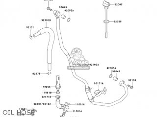OIL HOSE - KLX400A1 KLX400SR 2003 USA CALIFORNIA