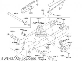 SWINGARM (KLX400-A1) - KLX400A1 KLX400SR 2003 USA CALIFORNIA