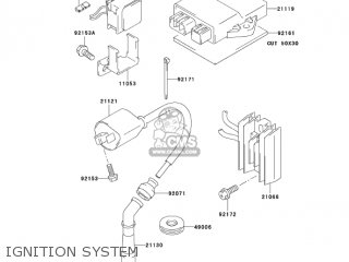 IGNITION SYSTEM - KLX400A1 KLX400SR 2003 USA CALIFORNIA