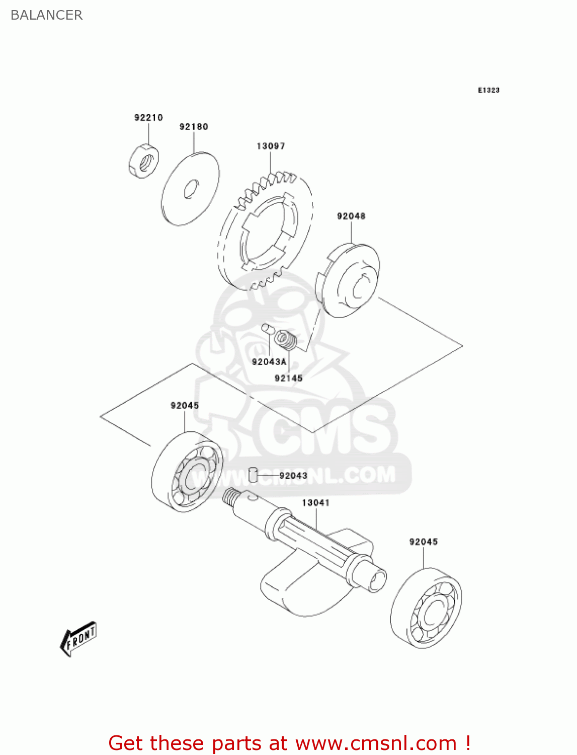 BALANCER KLX400A2 2004 USA CALIFORNIA CANADA