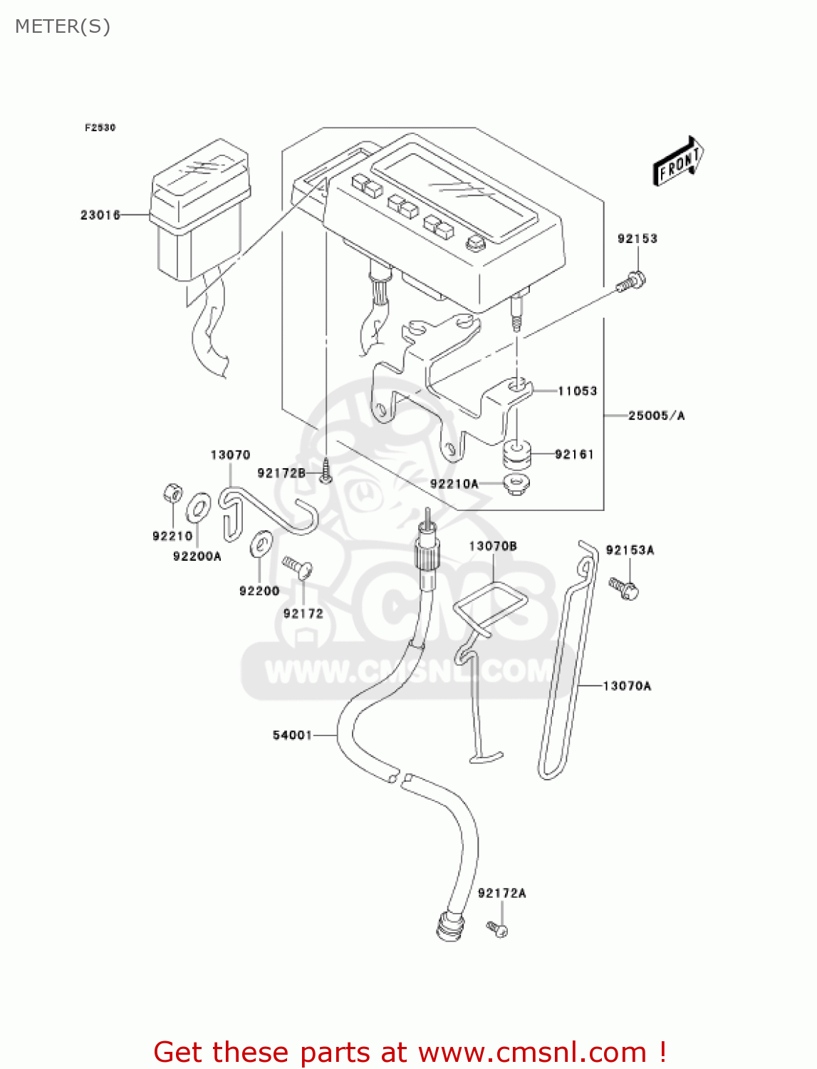 METER(S) KLX400A2 2004 USA CALIFORNIA CANADA