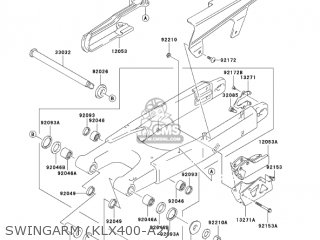 SWINGARM (KLX400-A2) - KLX400A2 2004 USA CALIFORNIA CANADA