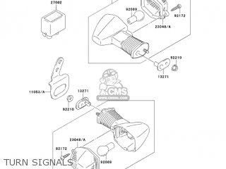 TURN SIGNALS - KLX400A2 2004 USA CALIFORNIA CANADA