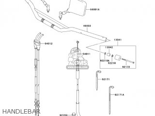 HANDLEBAR - KLX400A2 2004 USA CALIFORNIA CANADA
