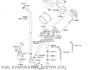 FUEL EVAPORATIVE SYSTEM (CA) - KLX400A2 2004 USA CALIFORNIA CANADA