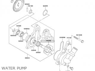 WATER PUMP - KLX400A2 2004 USA CALIFORNIA CANADA