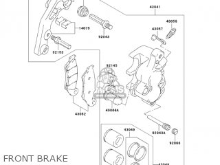 FRONT BRAKE - KLX400A2 2004 USA CALIFORNIA CANADA