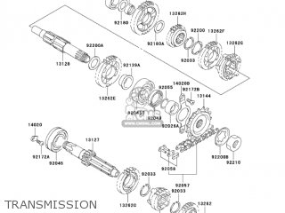 TRANSMISSION - KLX400A2 2004 USA CALIFORNIA CANADA