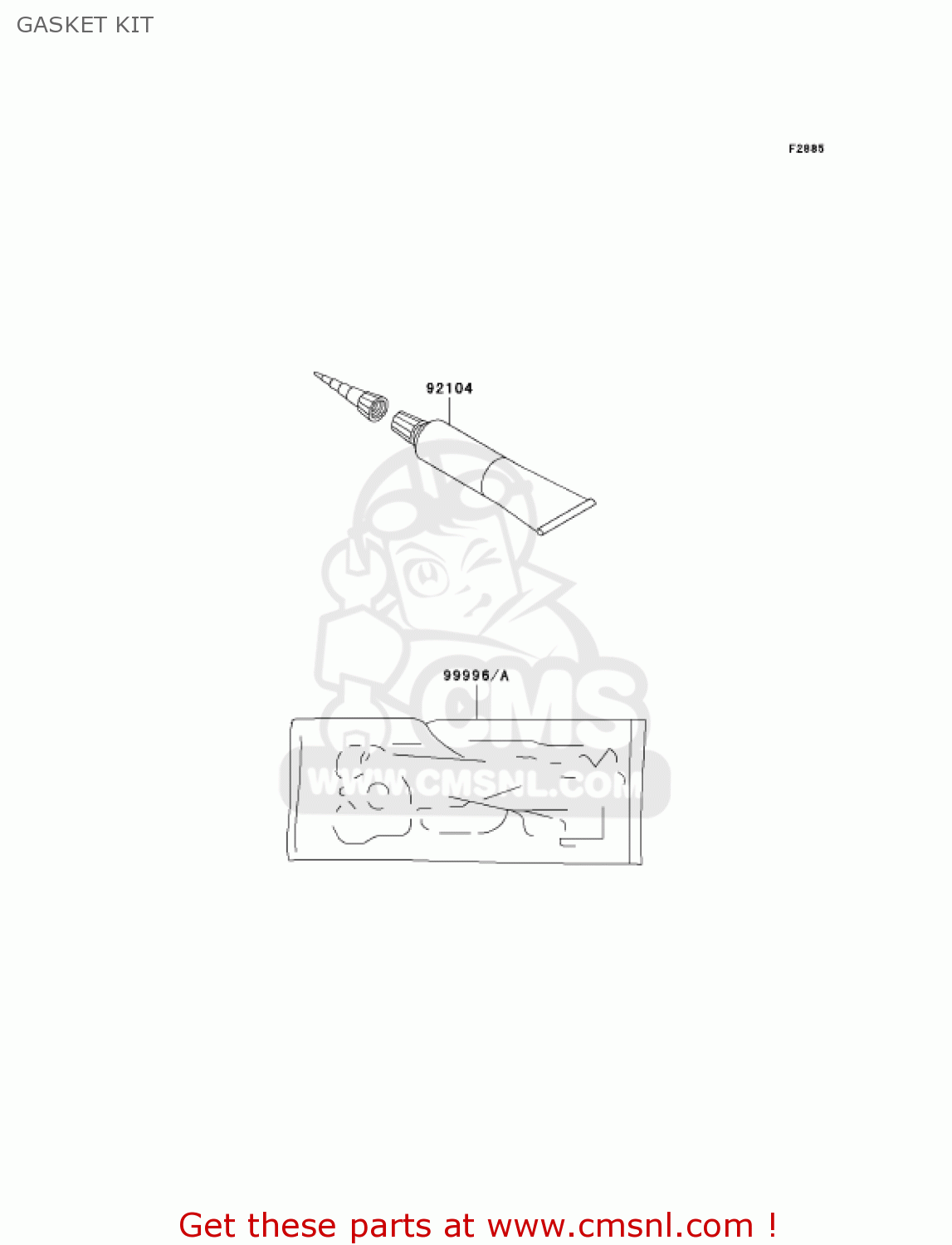 GASKET KIT KLX400B1 KLX400R 2003 USA CANADA