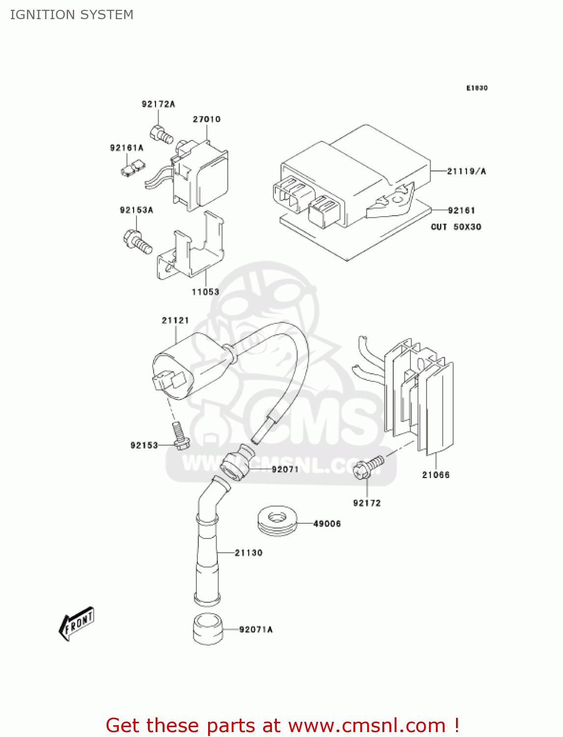 IGNITION SYSTEM KLX400B1 KLX400R 2003 USA CANADA