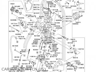 CARBURETOR (CN,US) - KLX400B1 KLX400R 2003 USA CANADA