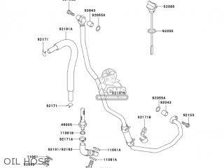 OIL HOSE - KLX400B1 KLX400R 2003 USA CANADA