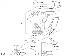 FUEL TANK (KLX400-B1) - KLX400B1 KLX400R 2003 USA CANADA