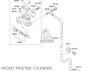 FRONT MASTER CYLINDER - KLX400B1 KLX400R 2003 USA CANADA
