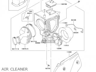AIR CLEANER - KLX400B1 KLX400R 2003 USA CANADA