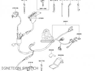 IGNITION SWITCH - KLX400B1 KLX400R 2003 USA CANADA