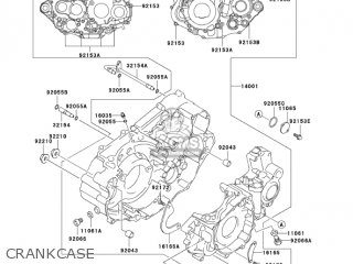 CRANKCASE - KLX400B1 KLX400R 2003 USA CANADA