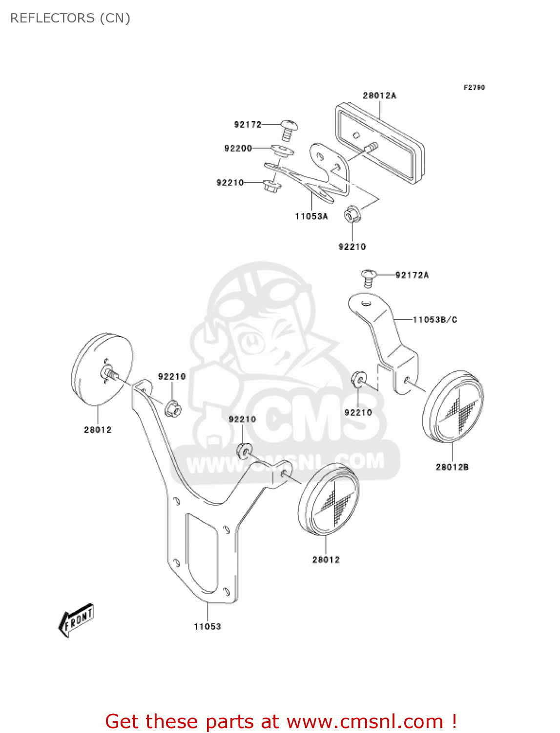 REFLECTORS (CN) KLX400B2 2004 USA CALIFORNIA CANADA
