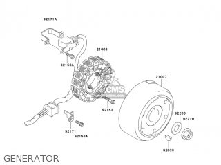 GENERATOR - KLX400B2 2004 USA CALIFORNIA CANADA