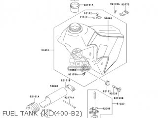 FUEL TANK (KLX400-B2) - KLX400B2 2004 USA CALIFORNIA CANADA