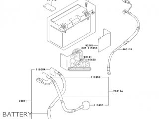 BATTERY - KLX400B2 2004 USA CALIFORNIA CANADA