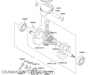 CRANKSHAFT/PISTON(S) - KLX400B2 2004 USA CALIFORNIA CANADA