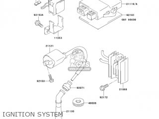 IGNITION SYSTEM - KLX400B2 2004 USA CALIFORNIA CANADA