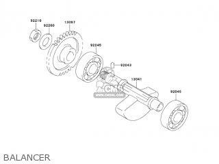BALANCER - KLX400B2 2004 USA CALIFORNIA CANADA