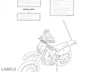 LABELS - KLX400B2 2004 USA CALIFORNIA CANADA