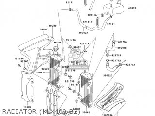 RADIATOR (KLX400-B2) - KLX400B2 2004 USA CALIFORNIA CANADA