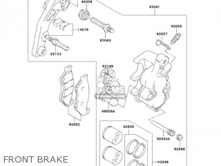 FRONT BRAKE - KLX400B2 2004 USA CALIFORNIA CANADA