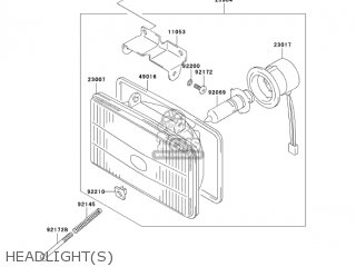 HEADLIGHT(S) - KLX400B2 2004 USA CALIFORNIA CANADA