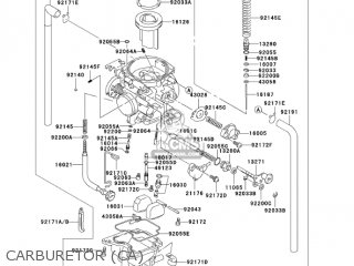 CARBURETOR (CA) - KLX400B2 2004 USA CALIFORNIA CANADA