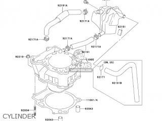 CYLINDER - KLX400B2 2004 USA CALIFORNIA CANADA