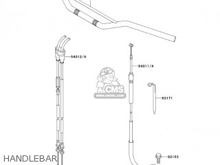 HANDLEBAR - KLX400B2 2004 USA CALIFORNIA CANADA