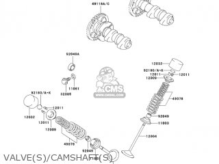 VALVE(S)/CAMSHAFT(S) - KLX400B2 2004 USA CALIFORNIA CANADA