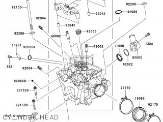 CYLINDER HEAD - KLX450A9F 2009 EUROPE